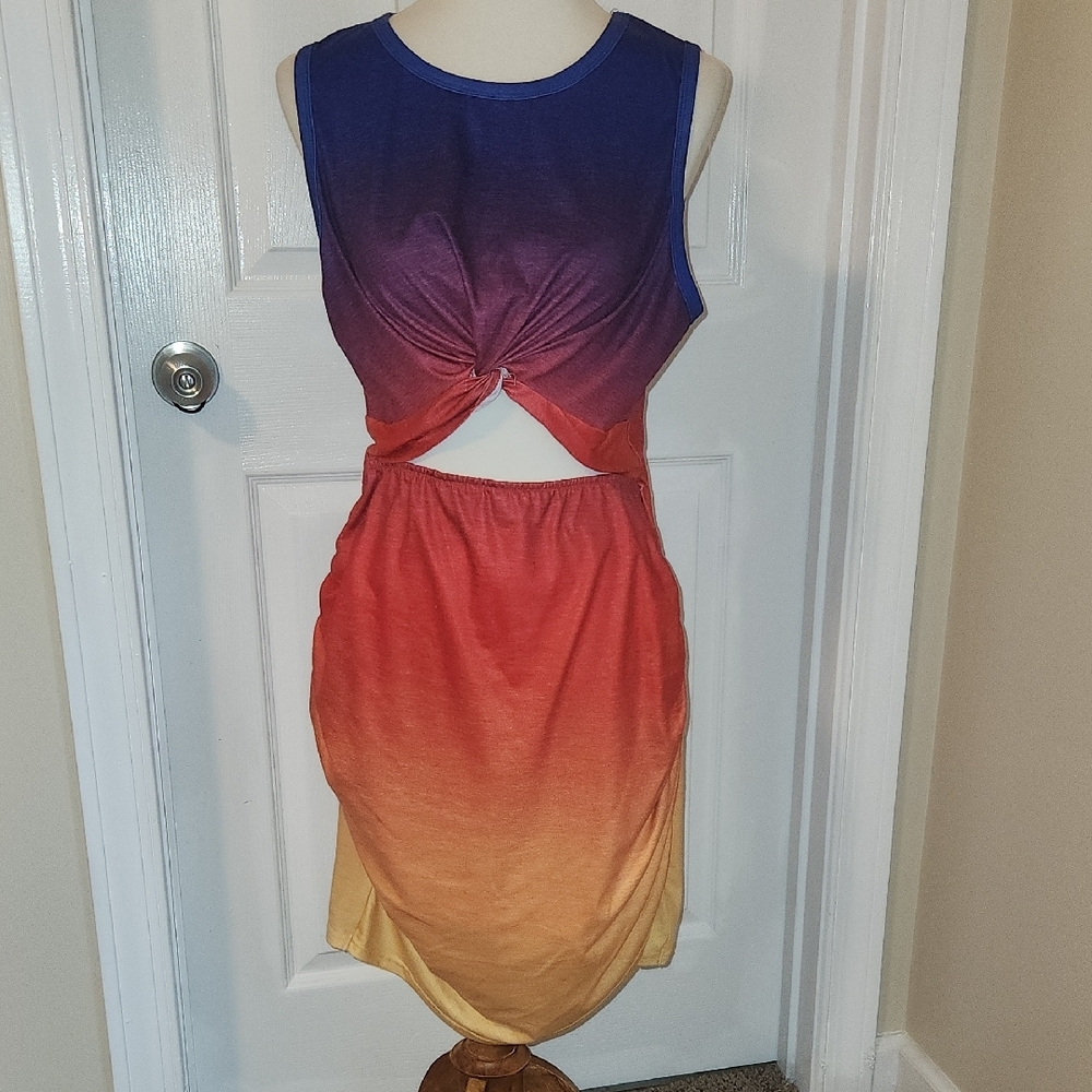 Gradient Sleeveless Dress